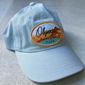 Blue ball cap Hat olympic national park
